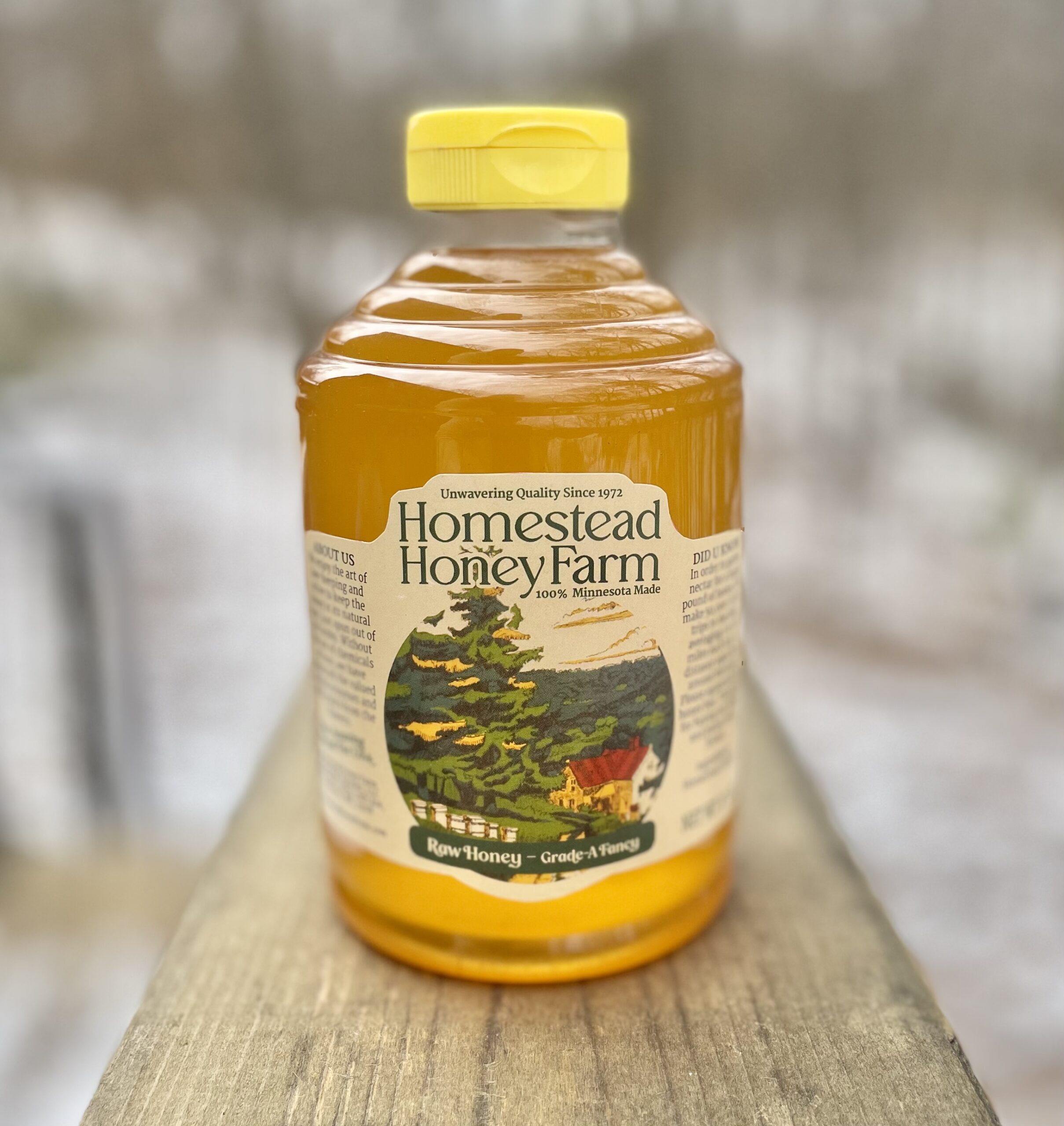 2 lb. Squeeze Skep Bottle - Raw Honey - Grade-A Fancy - Homestead Honey ...