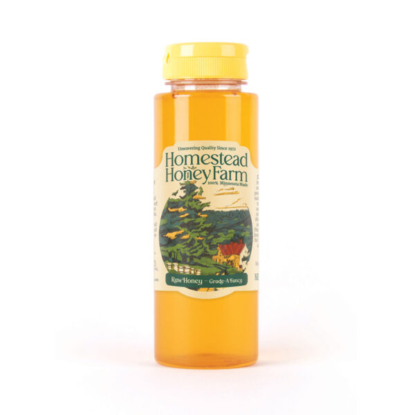 12 oz. Squeeze Bottle - Raw Honey - Grade-A Fancy - Image 2