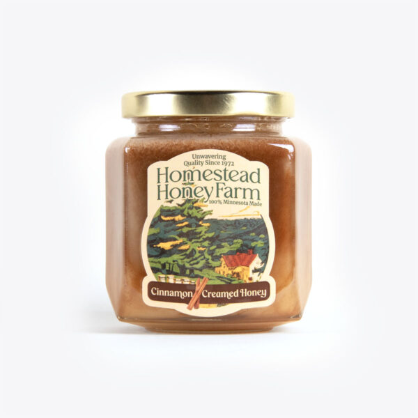 Cinnamon Creamed Raw Honey - 12 oz jar - Image 2